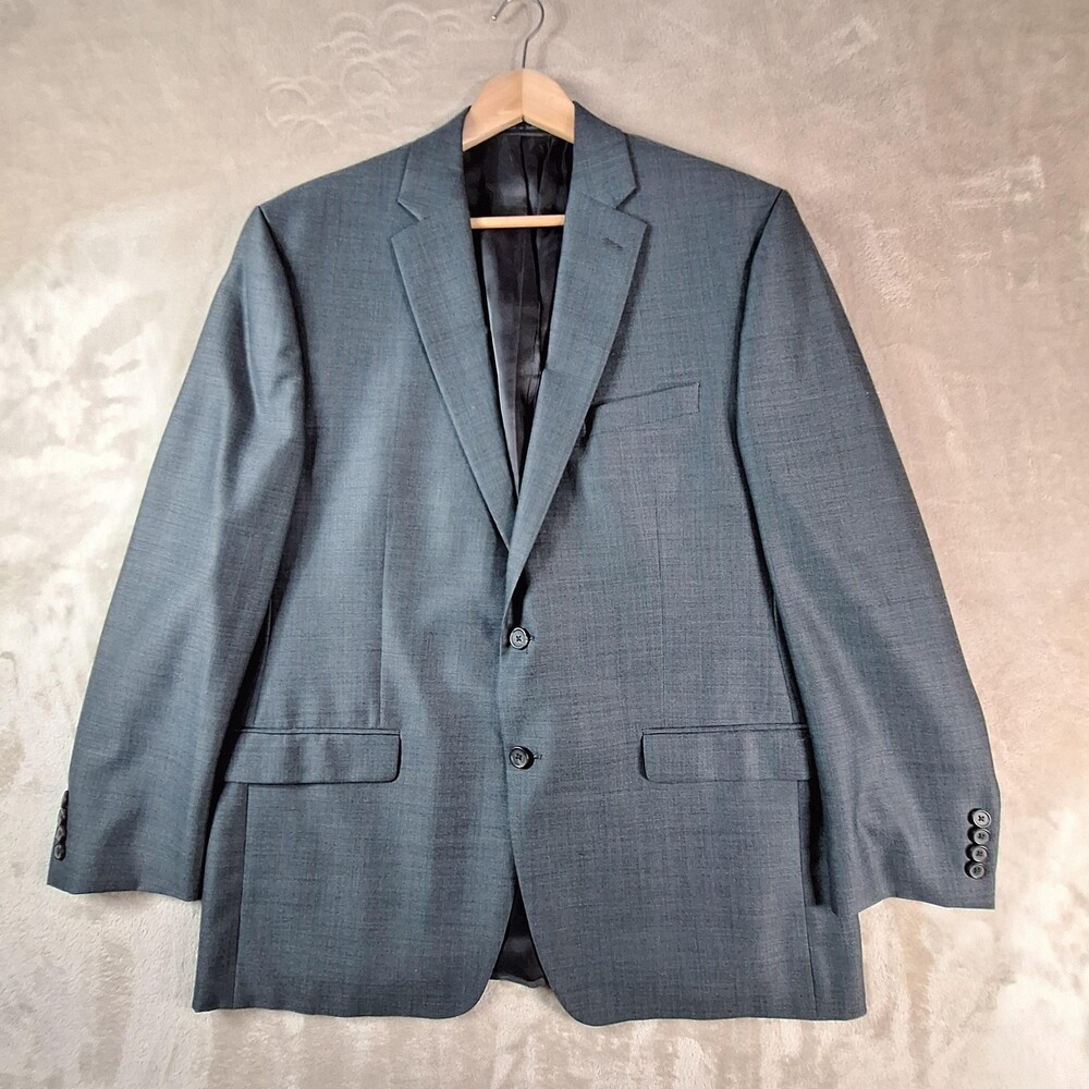 Lauren Ralph Lauren Blazer Mens 44R Gray Wool Blend Two Button Single Vent